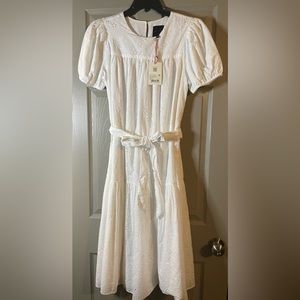 NWT Alex Marie white dress, size 6. Super cute and light for spring.